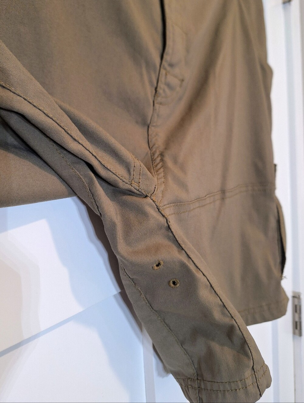 PrAna Zion Stretch Cargo Hiking Shorts 40/08 Olive Green Outdoors Gorpcore - Picture 7 of 16